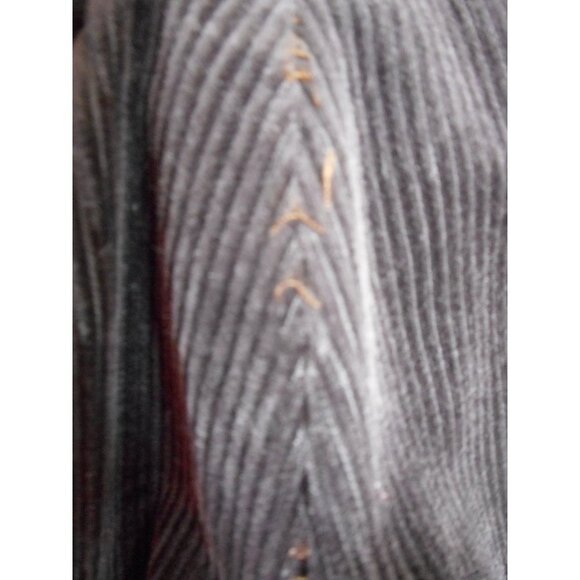 Dark Brown thick corduroy flat front Pants Men's W 36 - Picture 5 of 7